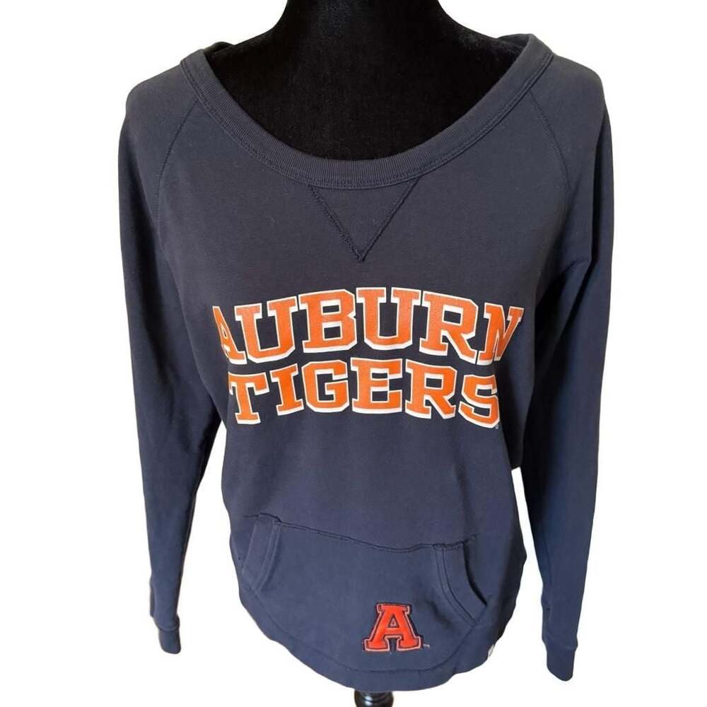 47 Brand Auburn Tigers Women's Navy Blue Pullover Sweatshirt Medium